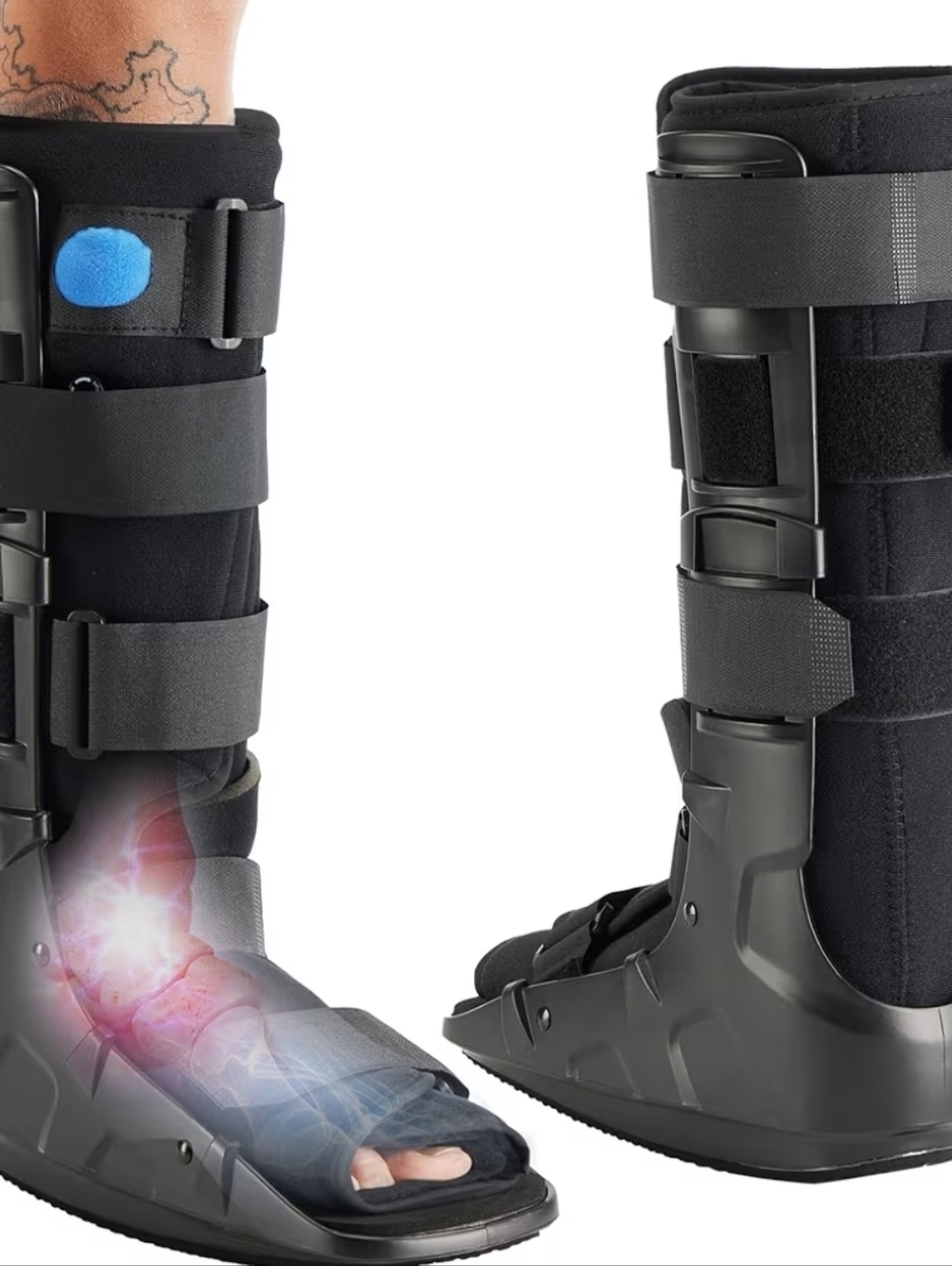 Medibot Air Cam Walker Tall Fracture Boot, Medical Recovery Walking Boot Sz L